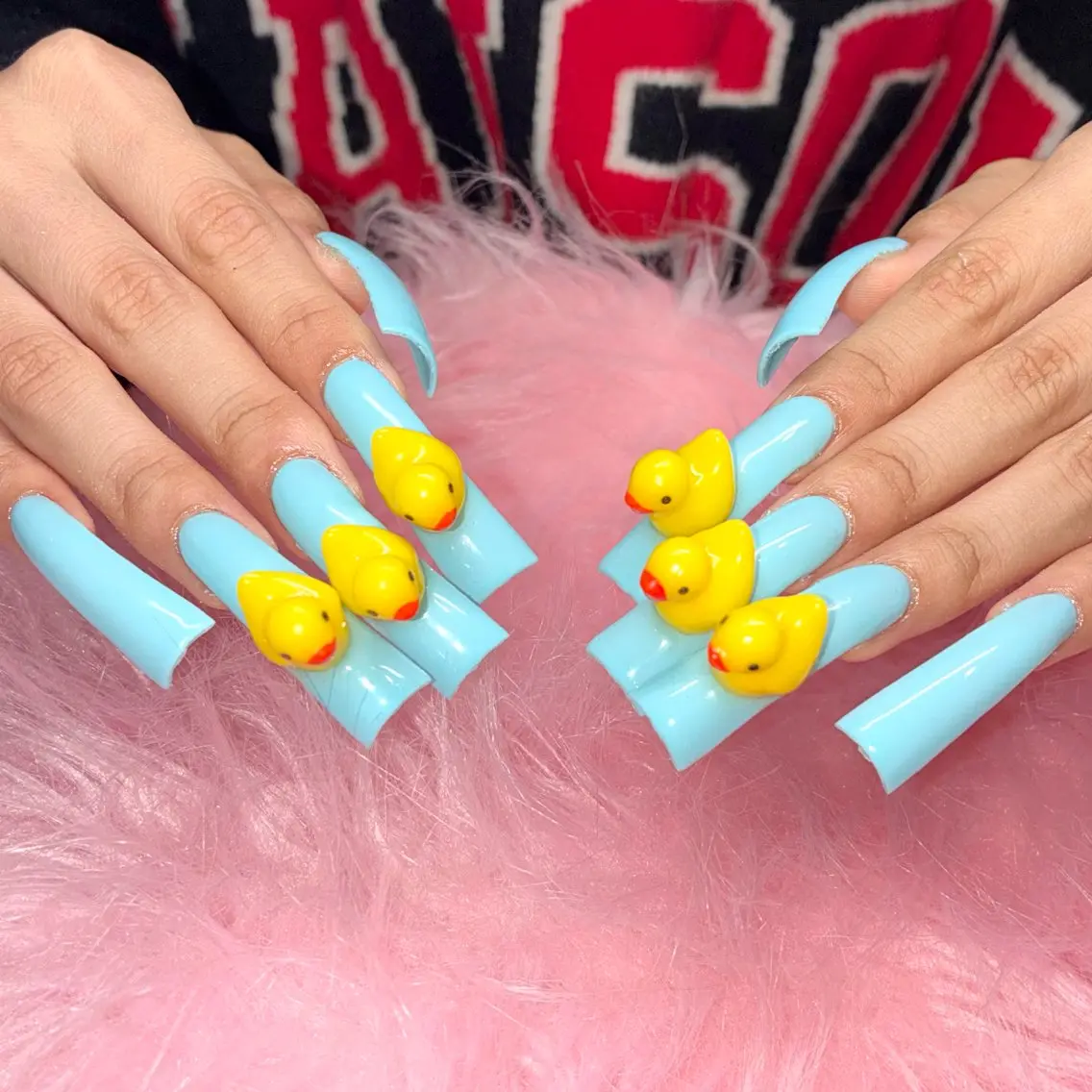 ネイル ロングネイル 持ち込み ハンドネイル Nail ヌシん家 AKANEのネイルデザイン