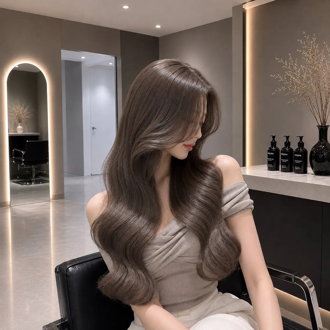 ロング ヘアカラー トリートメント 髪質改善×レイヤー 特化増原優斗のヘアスタイル