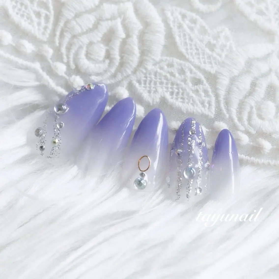 ネイル アートネイル ジェルネイル パラジェル ネイルサロン 【たゆnail】小中のネイルデザイン