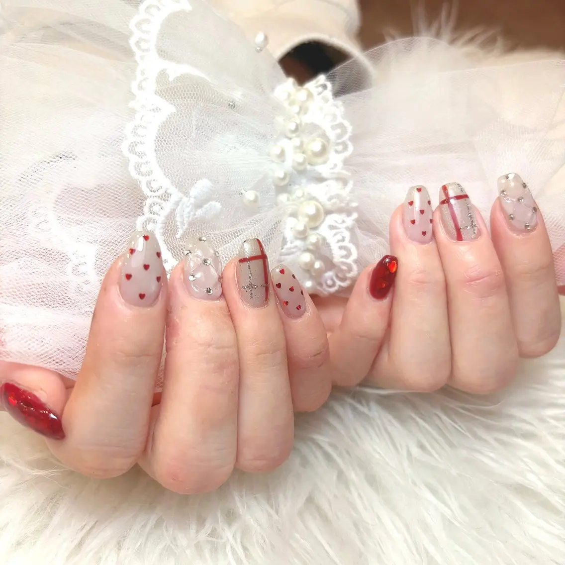 【60分オフあり】パーツ・ロング・ハードオフ別途🎀ワンカラー🎀ラメ・フィルイン変更可能🙆♀️#天王寺#阿倍野区の写真