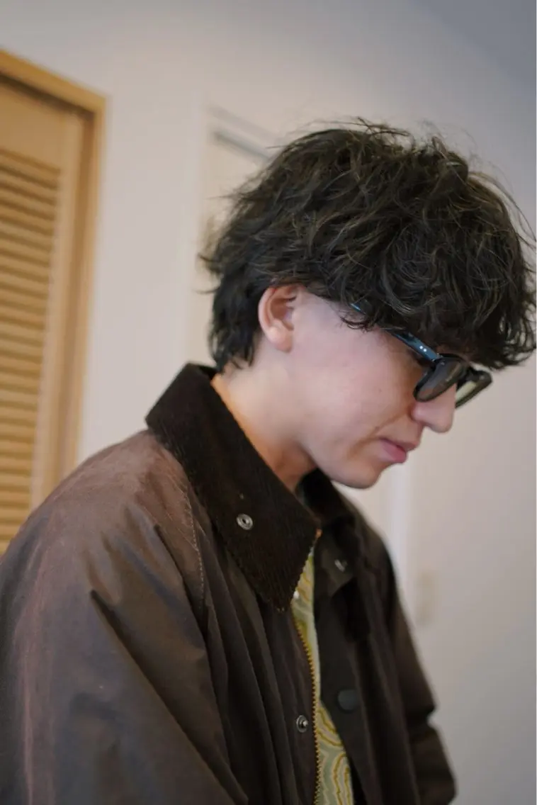 メンズ カット パーマ BROWN メンズヘアサロンのヘアスタイル