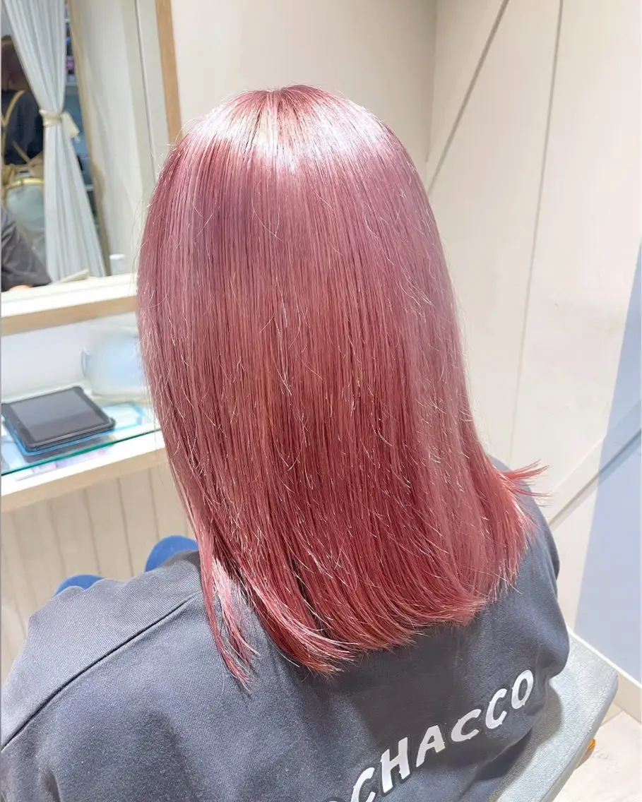 カラー ブリーチ ウルフカット/ハイト ーン🎀mizukiのヘアスタイル
