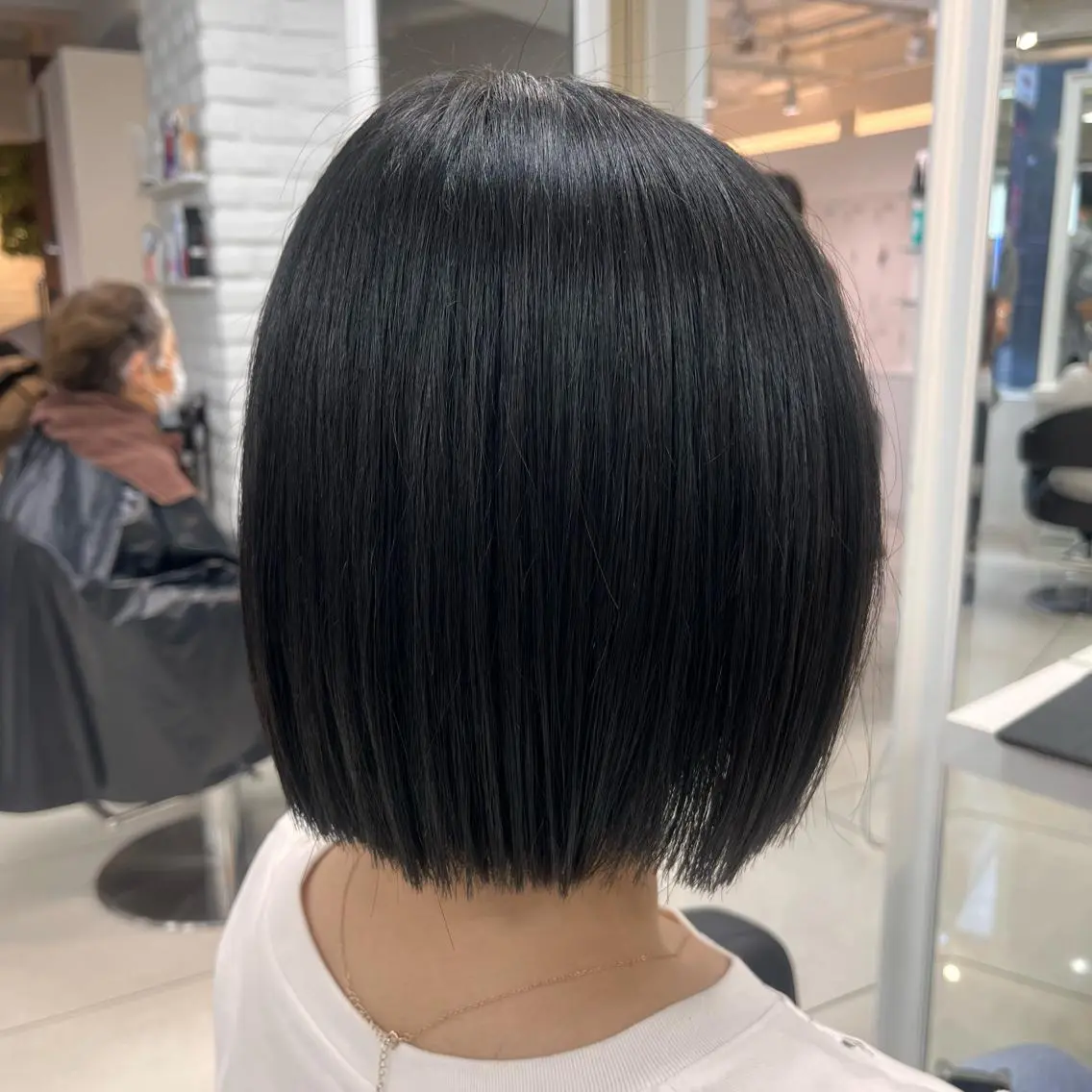 ショート 切りっぱなしボブ ボブ 縮毛矯正 カット 【メンズ縮毛矯正/ Ryoka】のヘアスタイル