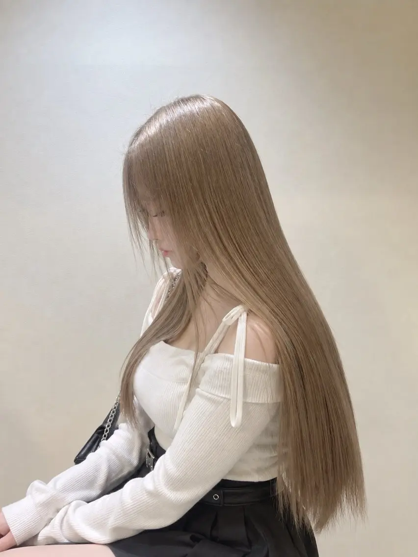 ロング カット ヘアカラー トリートメント ブリーチカラー特化 美容師/𝕐𝕌𝕀のヘアスタイル