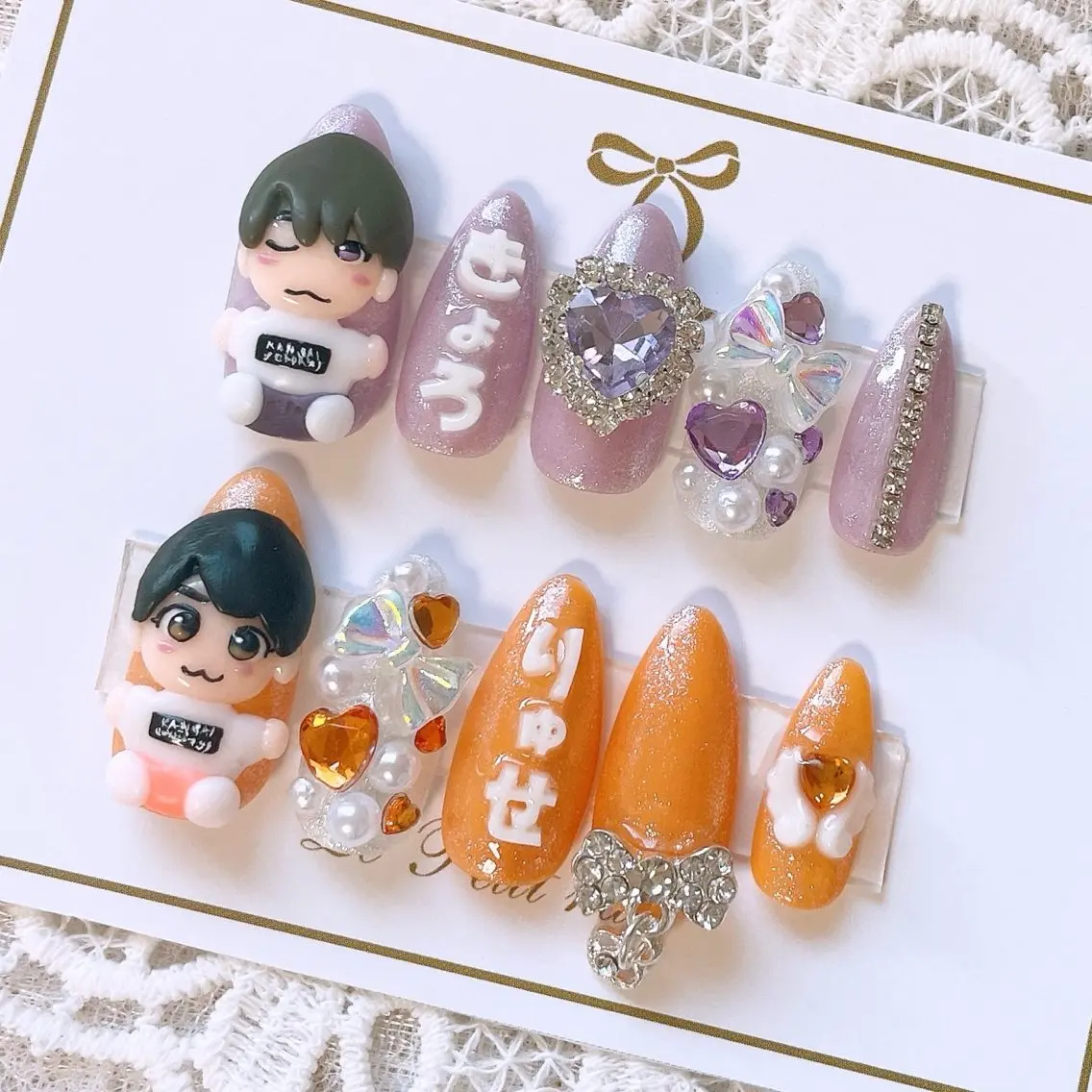 【ネイルができない方へ】推し活ネイルチップ🎀の写真