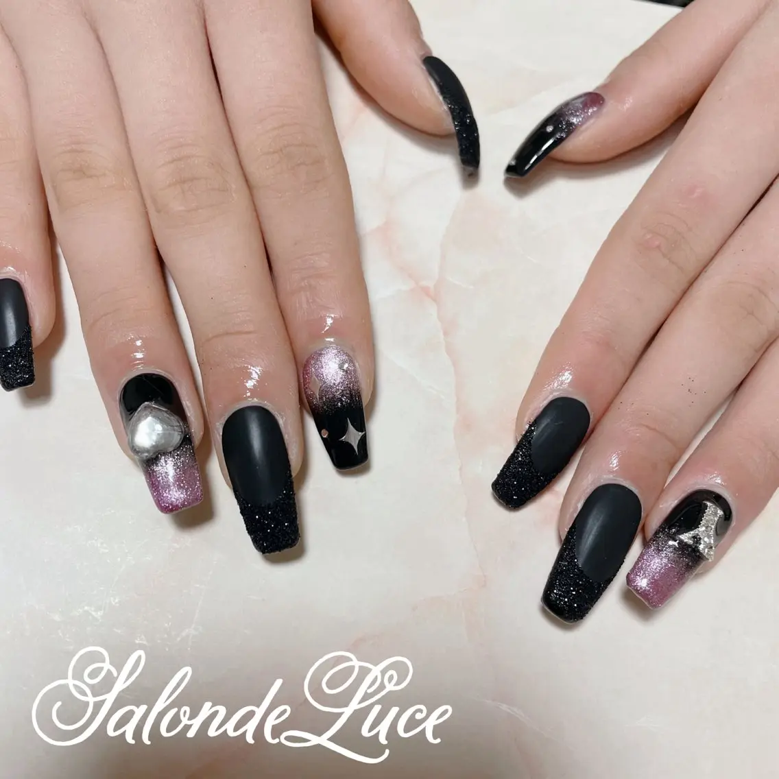 ネイル フレンチネイル マットネイル Salon de Luceのネイルデザイン