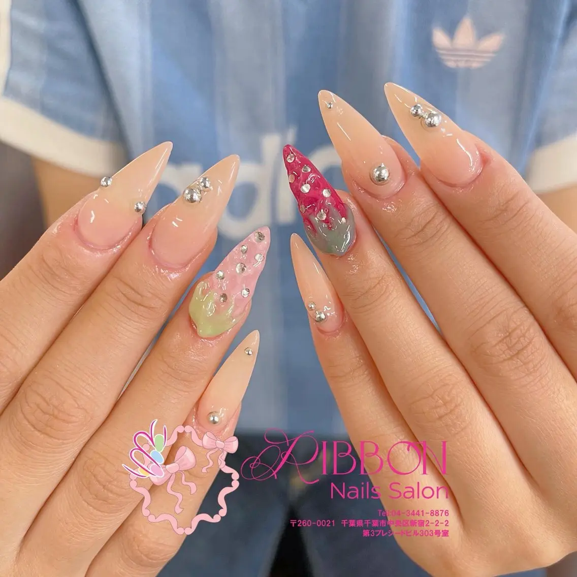 ネイル チークネイル フットネイル フレンチネイル グラデーション 韓国ネイル ハンドネイル YUKI NAILのネイルデザイン