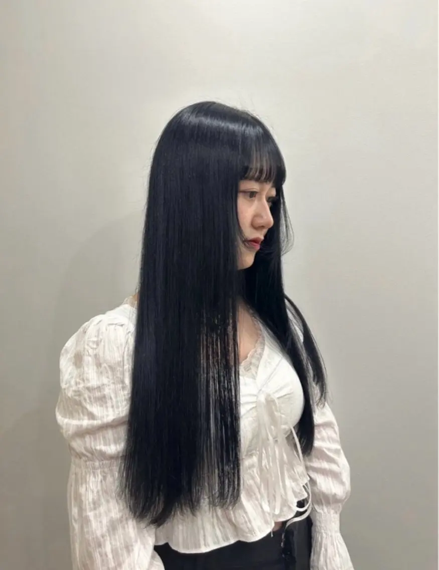 ロング 縮毛矯正 hair&eye🎀 /momoKaのヘアスタイル