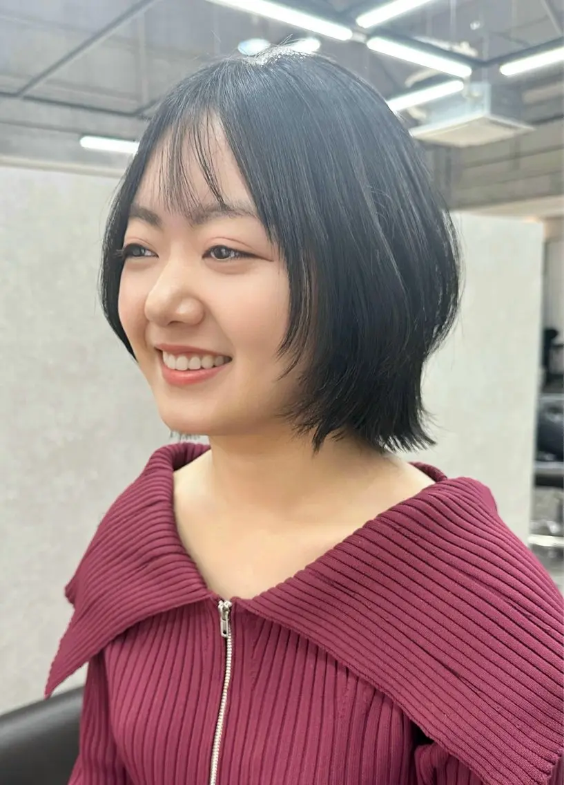 ショート レイヤーカット 縮毛矯正 カット 縮毛矯正 トリートメント Natsuki OZ安積店のヘアスタイル