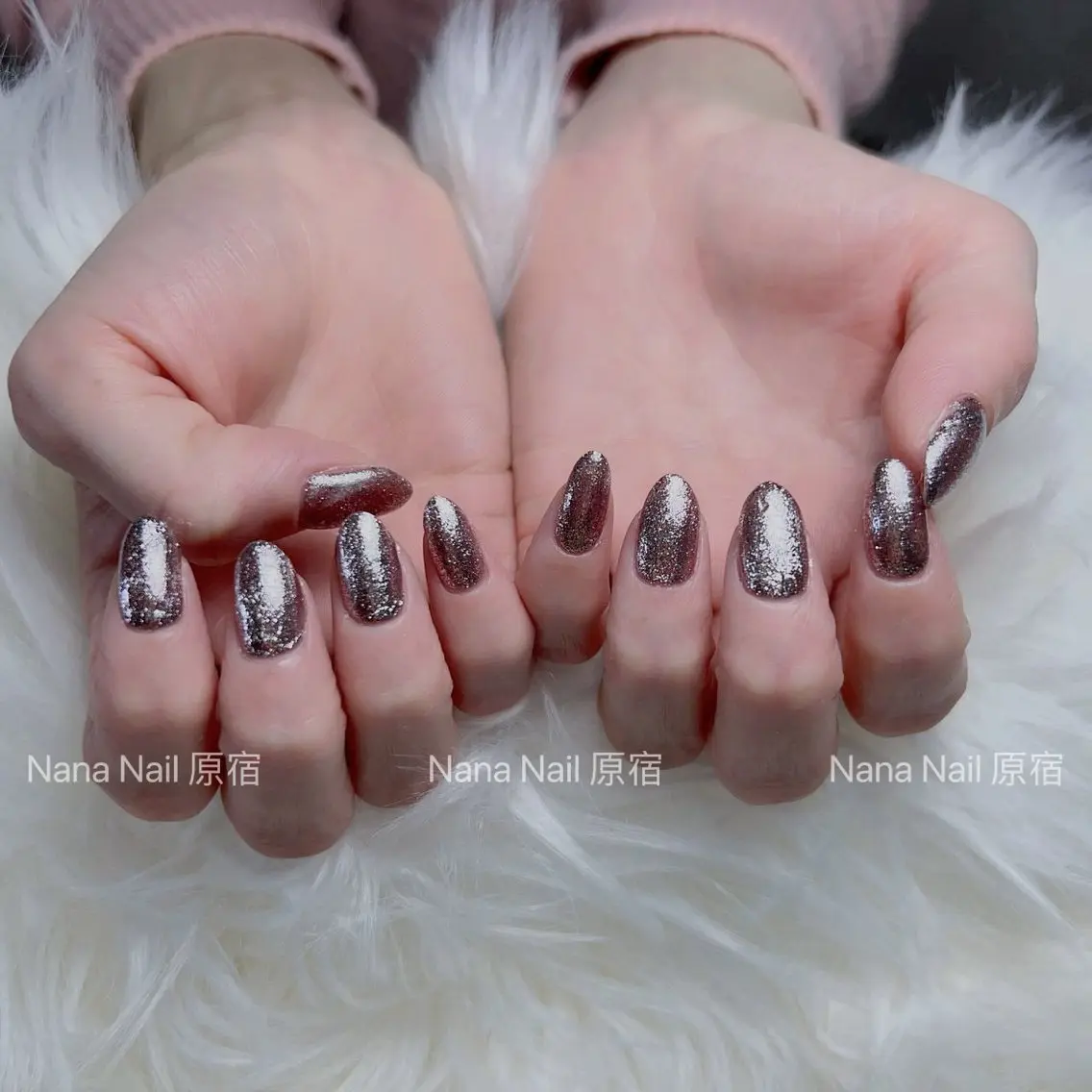 ネイル グラデーション ラメ(グリッター) ラメグラデーション ハンドネイル Unicorn Nail原宿表参道のネイルデザイン