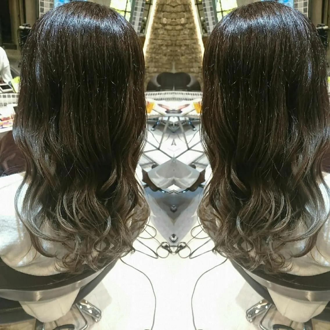 ミディアム カラー グラデーションカラー カット ヘアカラー トリートメント センター南 SEIJIのヘアスタイル