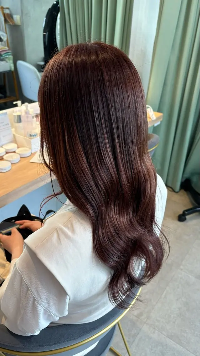 ロング カラー ブラウンカラー ピンクカラー ピンクブラウン ヘアカラー りあの🎀 /暖色カラー🍒のヘアスタイル