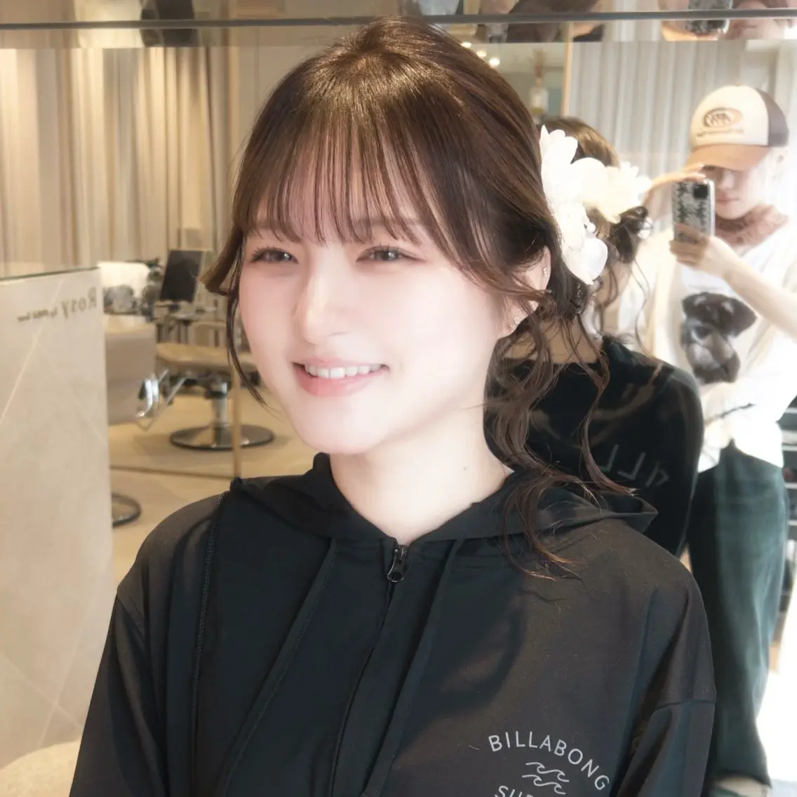 ヘアアレンジ お団子ヘア ヘアセット ニュアンスヘア🪡 nenekaのヘアスタイル