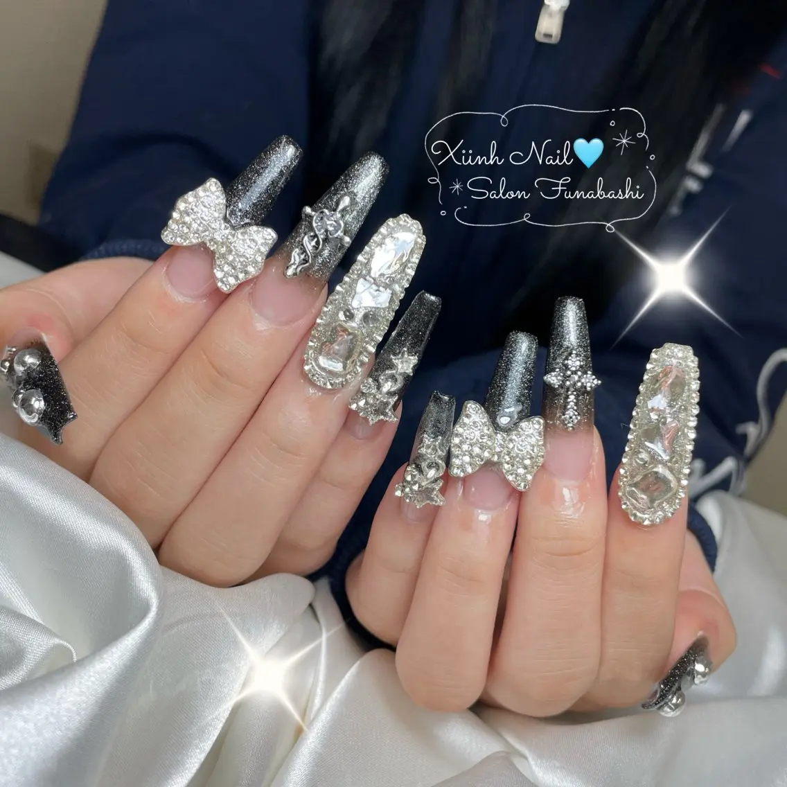 ネイル ブラウン チークネイル 桜ネイル 長さ出し フットネイル ハンドネイル XIINH NAIL SALONのネイルデザイン
