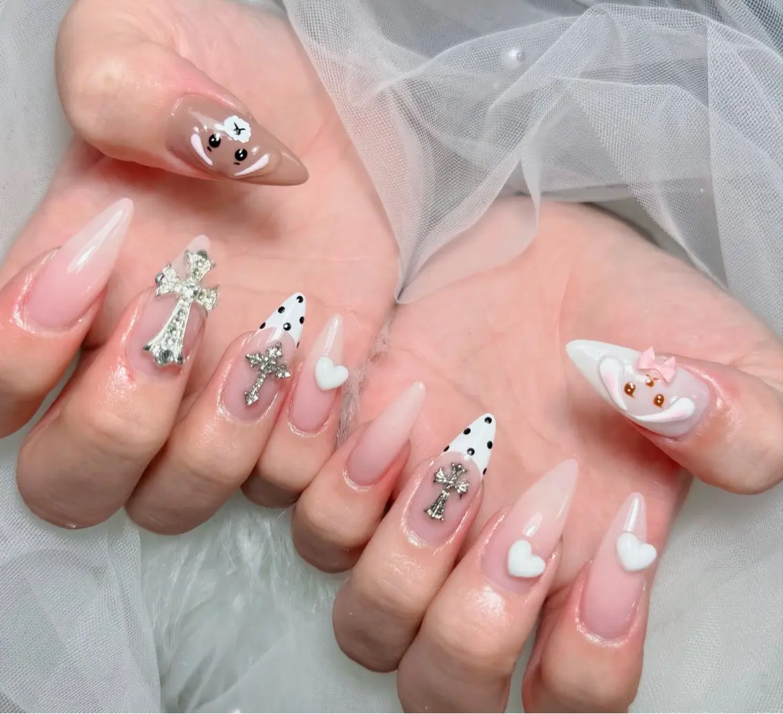 ネイル アートネイル 韓国ネイル 持ち込み ワンホンネイル ハンドネイル Lenie Nail Salonのネイルデザイン