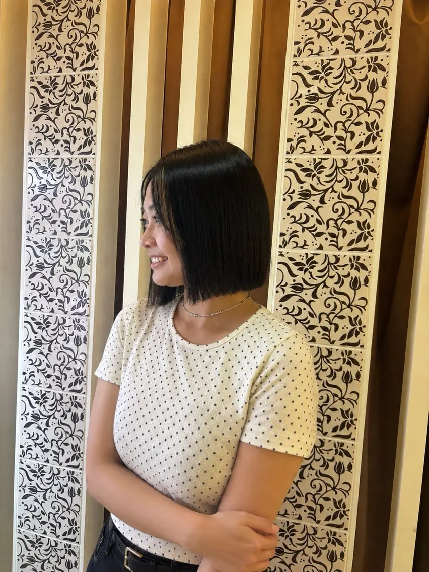 ミディアム ボブ 平 秀斗のヘアスタイル