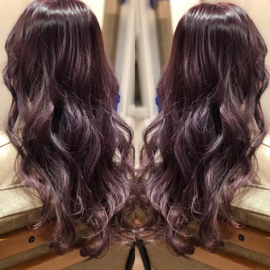 ロング カラー M IIのヘアスタイル