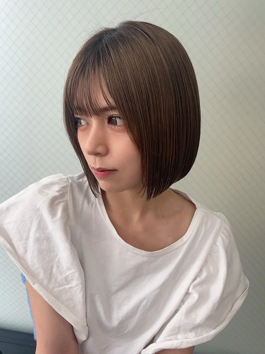ショート カット ヘアカラー トリートメント uru" すずきさゆりのヘアスタイル