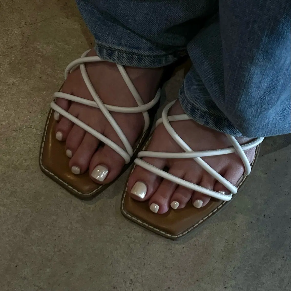 フットネイル(ワンカラー)※オフ有りの写真