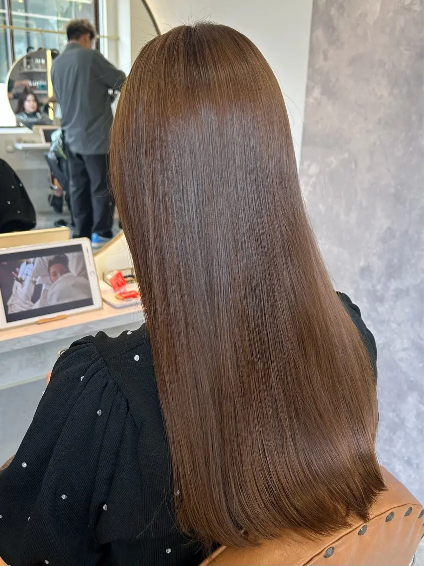 ロング カット 縮毛矯正 rame香椎店 /日菜のヘアスタイル