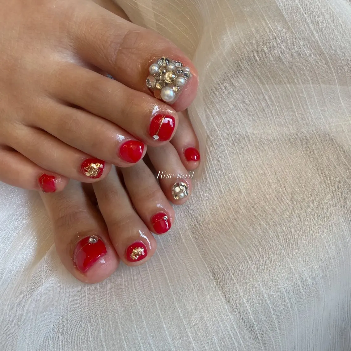 ネイル フットネイル Rise nailのネイルデザイン