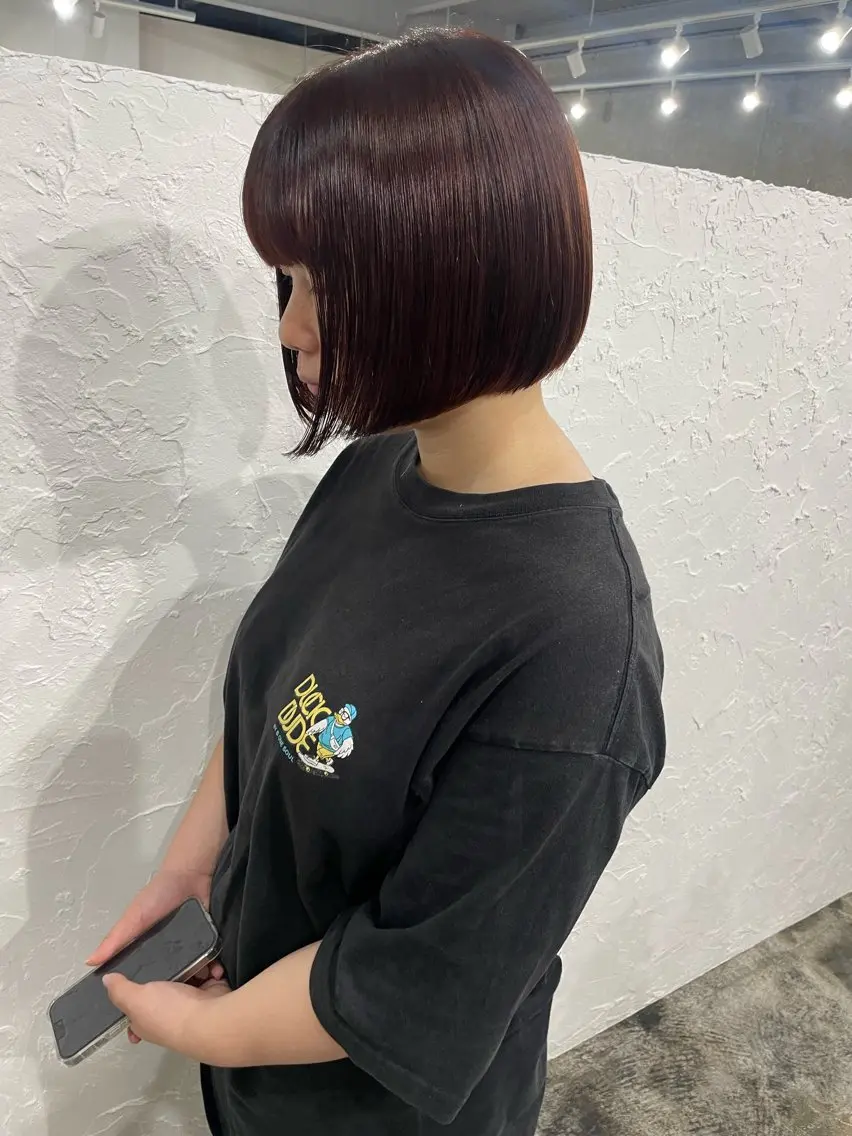 ショート 前下がりボブ ボブ カット shiba tomomiのヘアスタイル