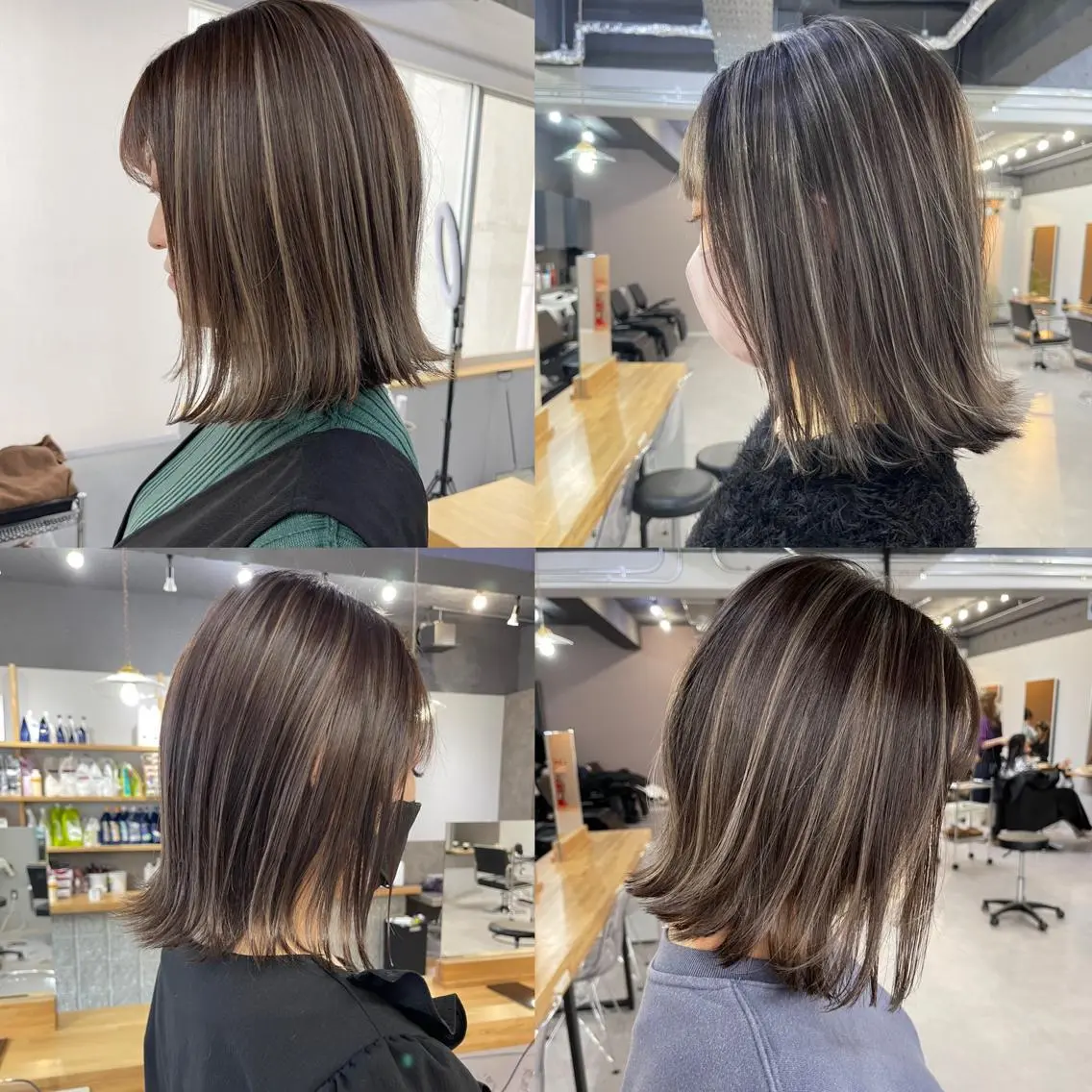 ミディアム カラー カット ヘアカラー トリートメント Reb_keiji 👑小倉圭司のヘアスタイル