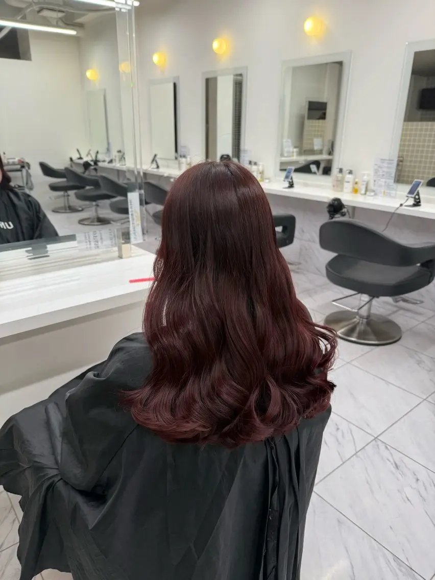 ロング カラー ヘアアレンジ ヘアカラー トリートメント ヘアセット 💗横浜美容室 💗HARUNAのヘアスタイル