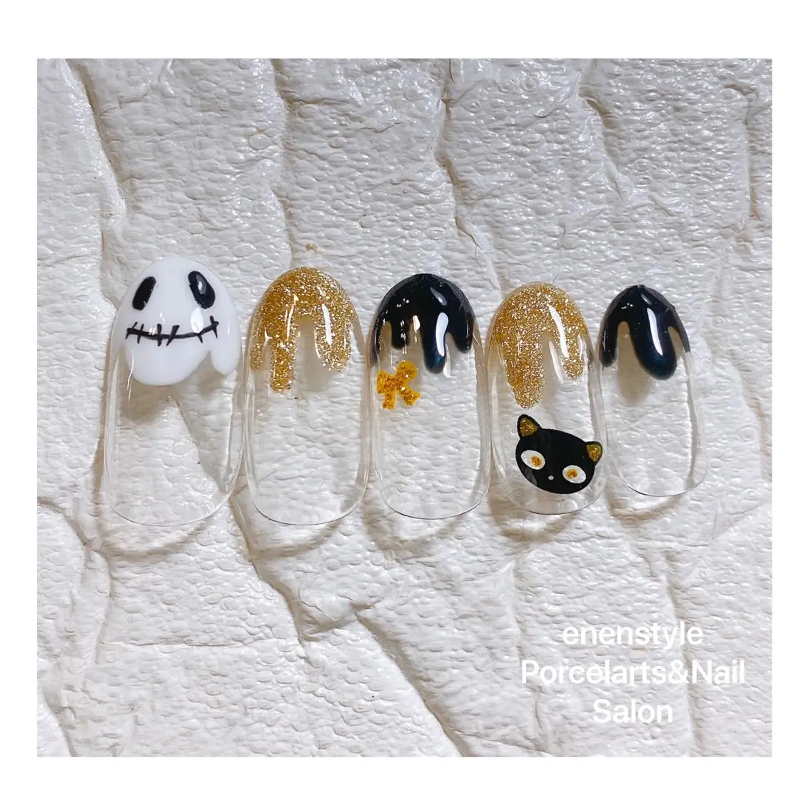 ミディアム ネイル ハンドネイル 🐾enen style 🐾のネイルデザイン