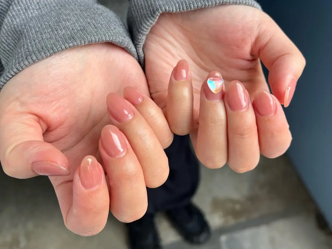 ネイル ワンカラーネイル ハンドネイル kiki nail たまプラーザのネイルデザイン