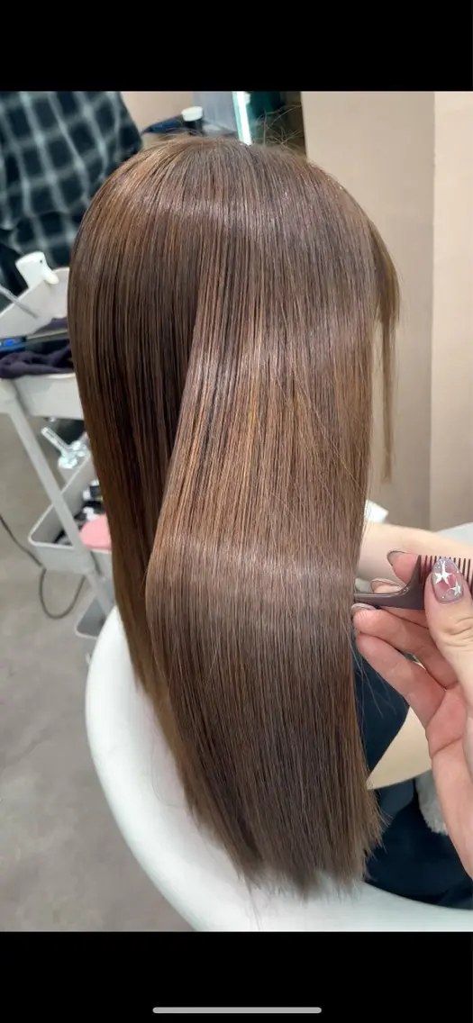 ロング カット ヘアカラー トリートメント 大宮🤍縮毛矯正 レイヤー🪽なるのヘアスタイル