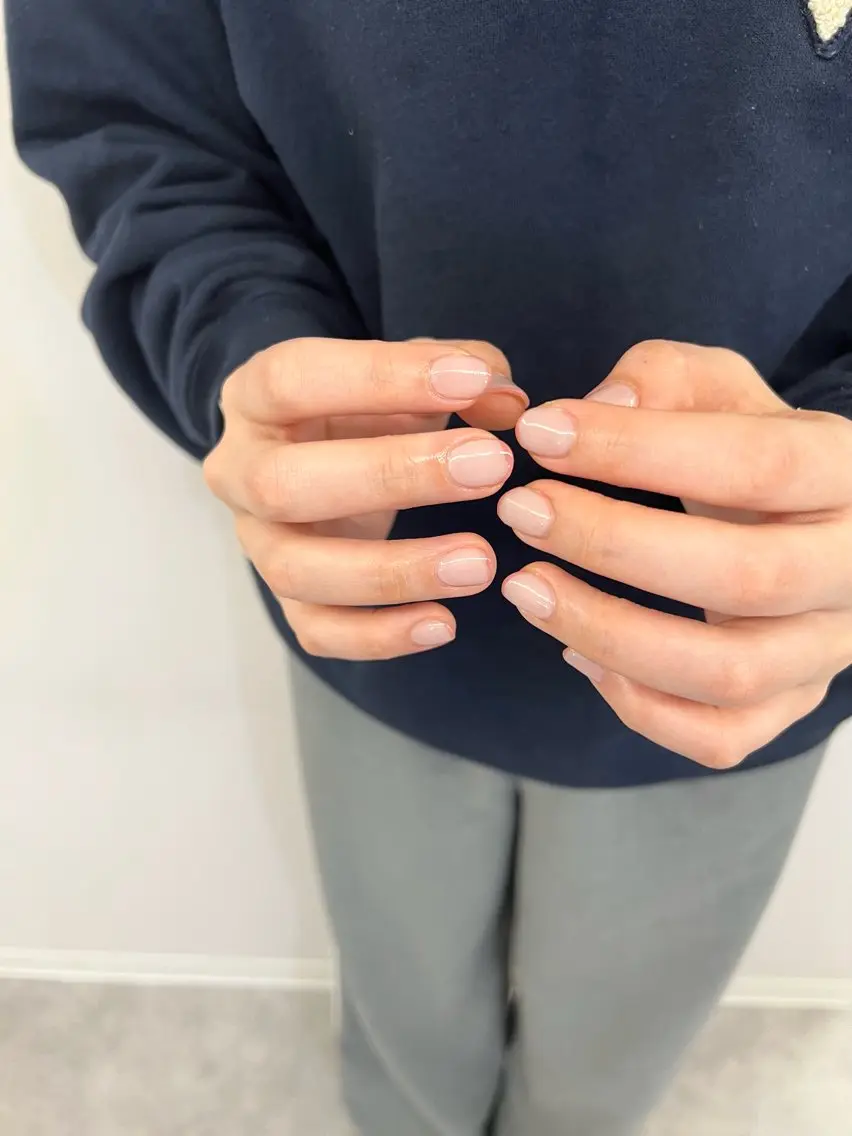 ネイル フラッシュネイル フレンチネイル ジェルネイル 韓国ネイル 持ち込み ハンドネイル ハンドケア Bana_ Nailのネイルデザイン