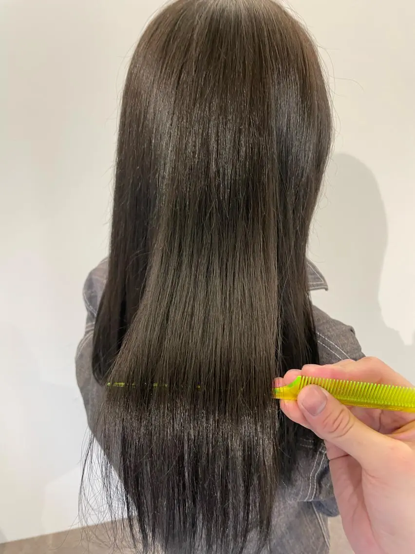 【✨最新最高級トリートメント✨髪質改善N.ケラリファイン付✨】カット✂️+ N.カラー🌈+N.ケラリファインTR❤️の写真