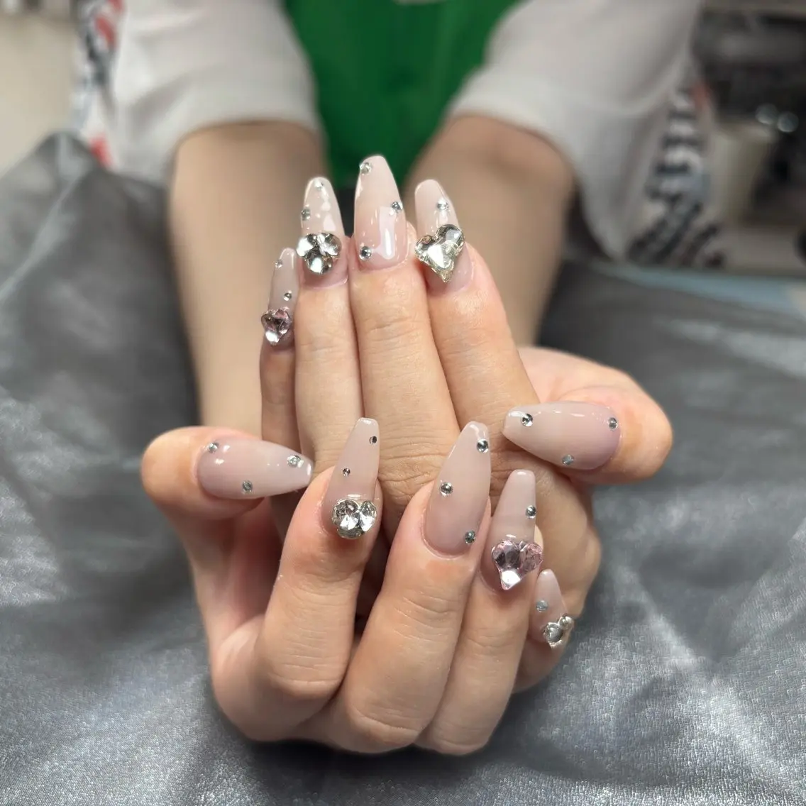 ネイル ハンドネイル H3 Nail Tsuki🦋💙のネイルデザイン