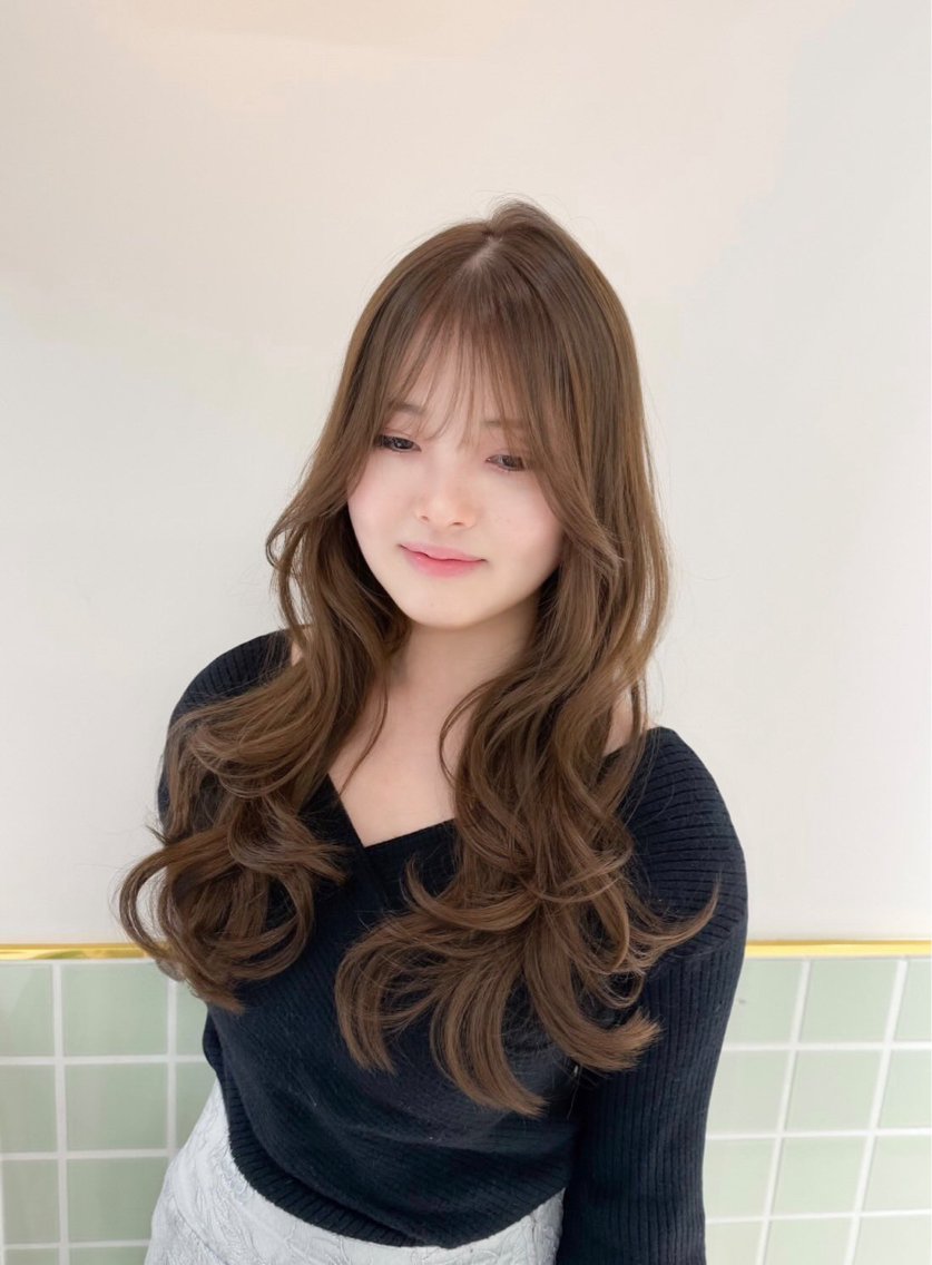 ロング カラー カット ヘアカラー トリートメント ヘアセット 盛れる艶カラー× レイヤーカット/咲来のヘアスタイル