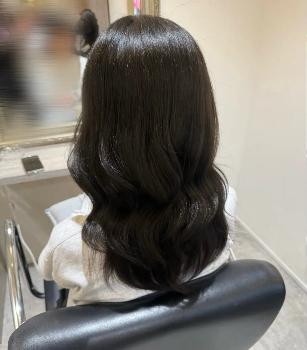 ロング カラー グレージュ ヘアカラー こだわり艶カラー ♡chisato♡のヘアスタイル