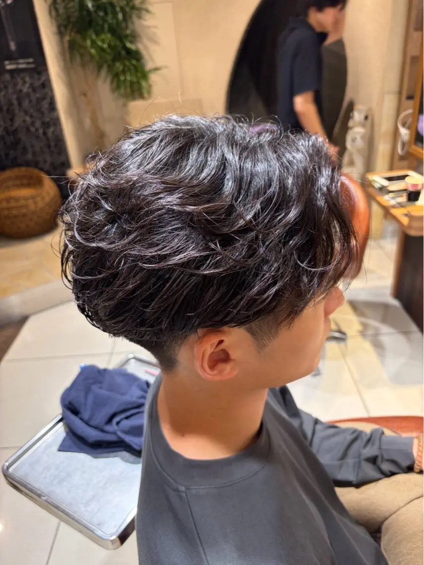 パーマ カット パーマ メンズパーマ/韓国風 レイヤー✨みずか💜のヘアスタイル
