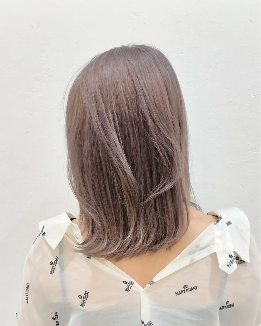 ミディアム カラー ブリーチ ダブルカラー ヘアカラー ニュアンスカラー🫧 加納のヘアスタイル