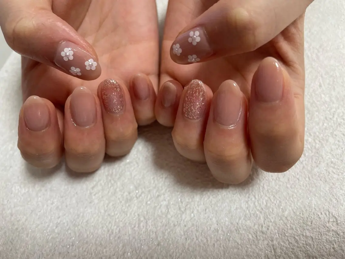 ネイル ジェルネイル メンズネイル パラジェル シンプルネイル 春ネイル kiki nail たまプラーザのネイルデザイン