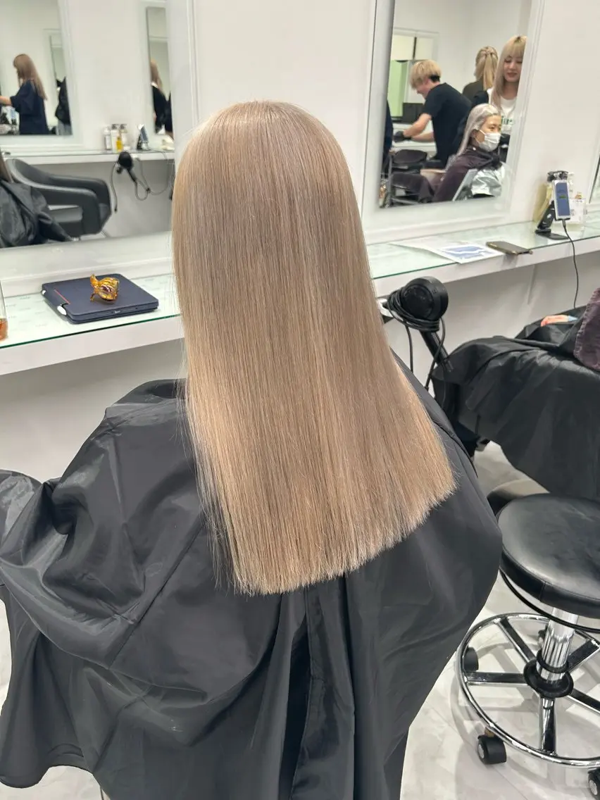 ロング カラー カット ヘアカラー トリートメント ヘアセット 🩷暖色カラー🩷 BONのヘアスタイル