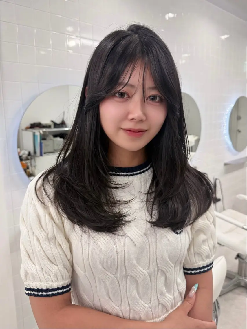 ロング カラー カット ヘアカラー トリートメント 大阪梅田/ イマムラミヅキのヘアスタイル