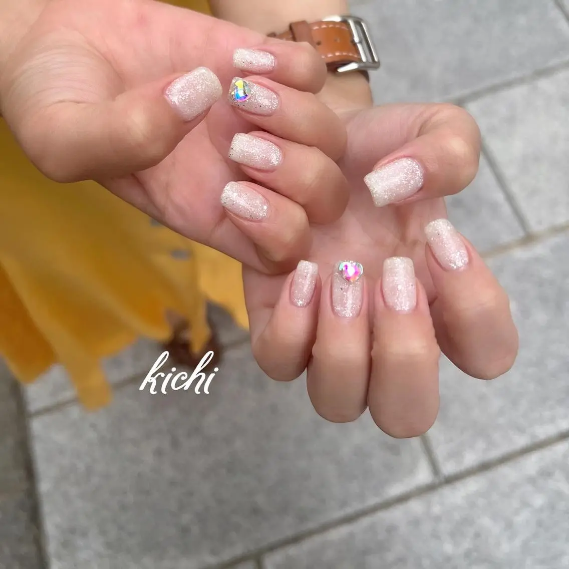 ネイル ジェルネイル 持ち込み ニュアンスネイル パラジェル 夏ネイル ハンドネイル フットネイル kichi･: *のネイルデザイン