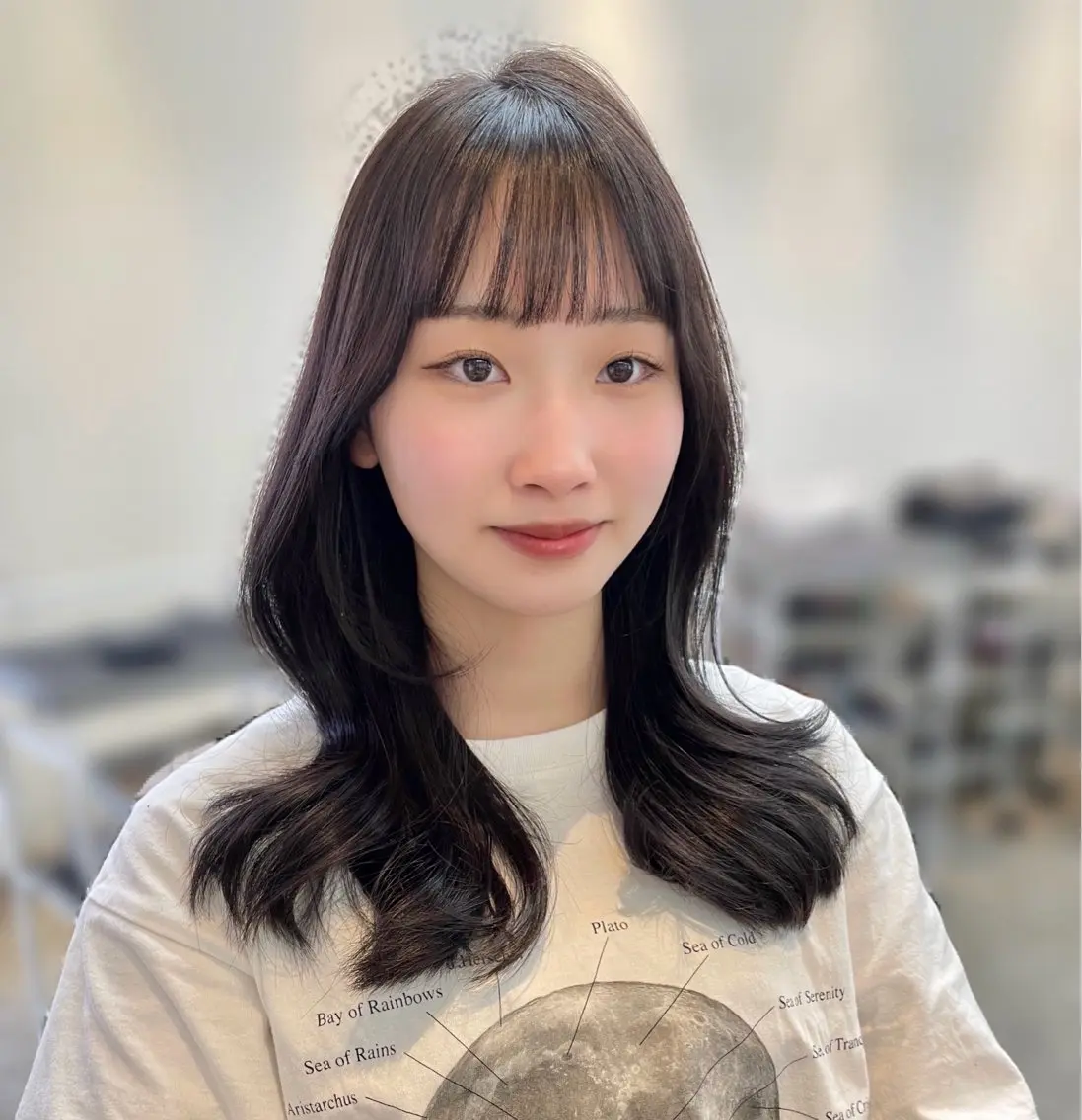 ロング カラー 透明感カラー グレージュ オレンジ 岩城 唯奈のマツエク・マツパデザイン