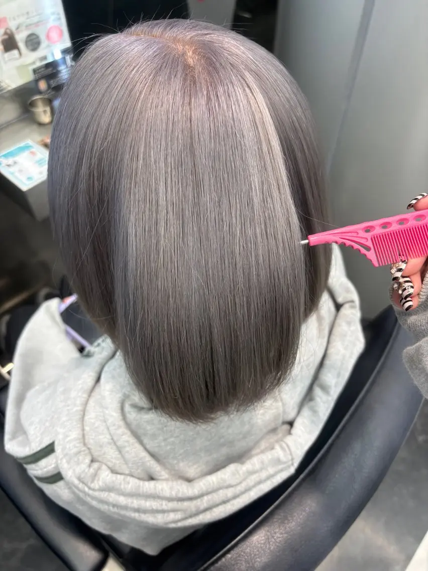 ロング カラー ヘアアレンジ ヘアカラー トリートメント ヘアセット ハッシュカット/ ミルクティー/ みうのヘアスタイル