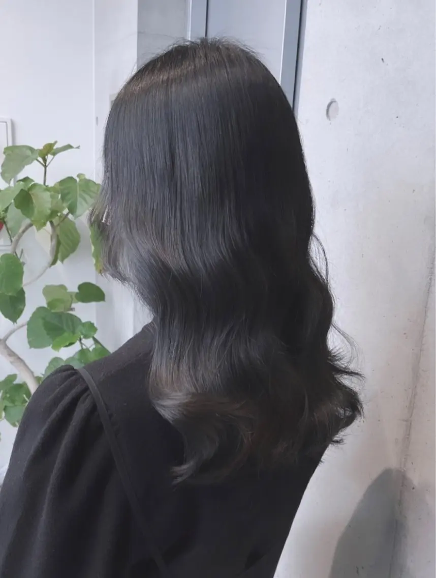 ミディアム カラー カット ヘアカラー トリートメント 🌫️大人韓国ヘア 🌫️naoyaのヘアスタイル