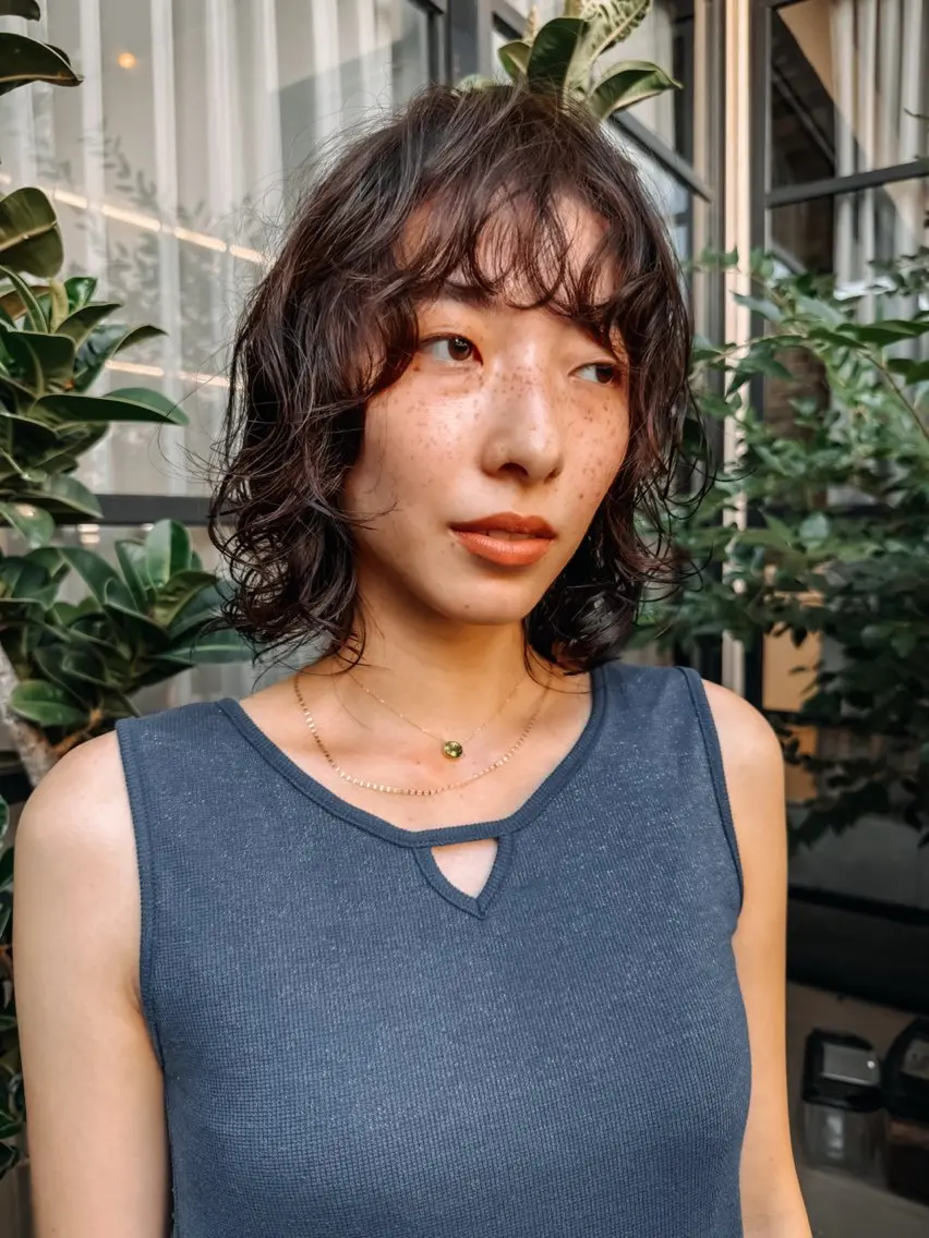 【当日予約◎】カット+ケアカラー+ケアパーマ+トリートメントの写真