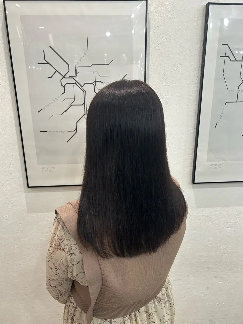 ロング チョコレートブラウン ヘアカラー 🩶MISA 🩶のヘアスタイル