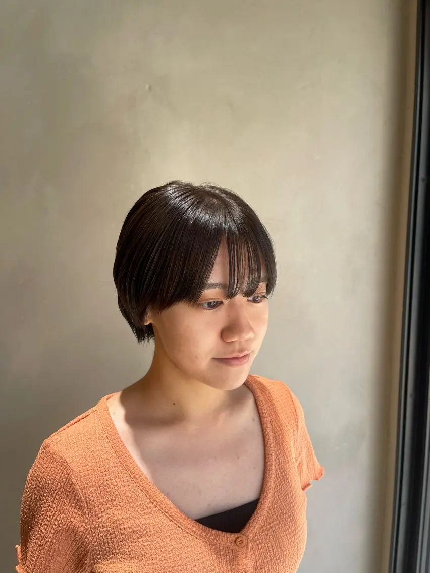 ショート ボブ／メンズパーマ 琢磨のヘアスタイル