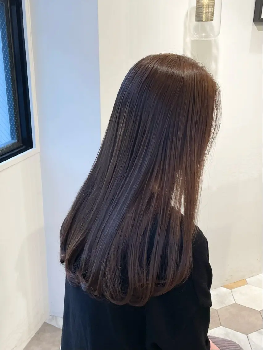 ロング トリートメント カット トリートメント 顔まわりcut🌿 Hinakoのヘアスタイル