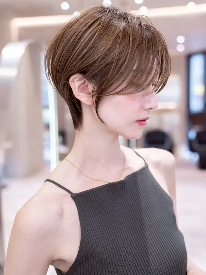 ショート カラー カット ヘアカラー トリートメント 🉐レイヤー/塩見 弘樹🉐渋谷のヘアスタイル